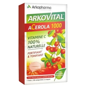Arkopharma Arkovital Acerola 1000 Boite De 30 Comprimes A Croquer
