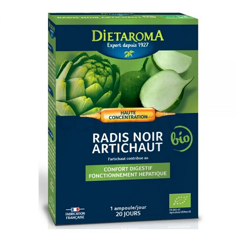Dietaroma Radis Noir Artichaut Boite De 20 Ampoules