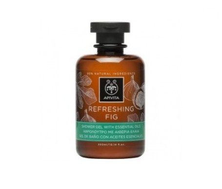 Apivita Gel Douche Rafraichissant Figue 300ml