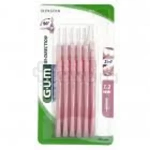 Gum Manche Avec Brossette Fine 1.2mm Boite De 6 Reference 2614