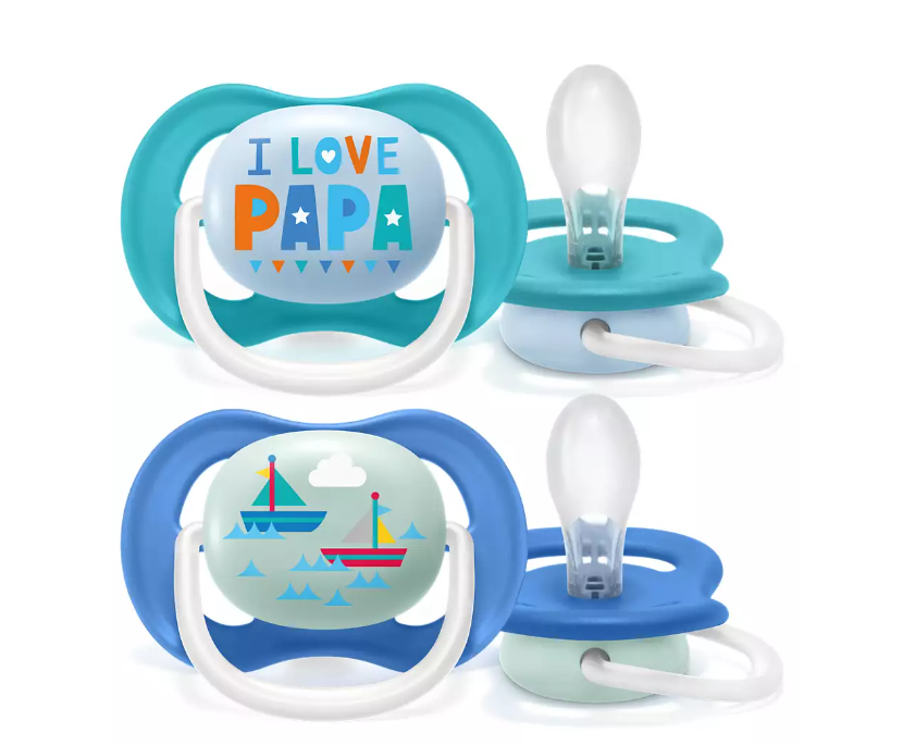 Avent Sucette Ultra Air Happy 6-18mois Reference Scf080/03