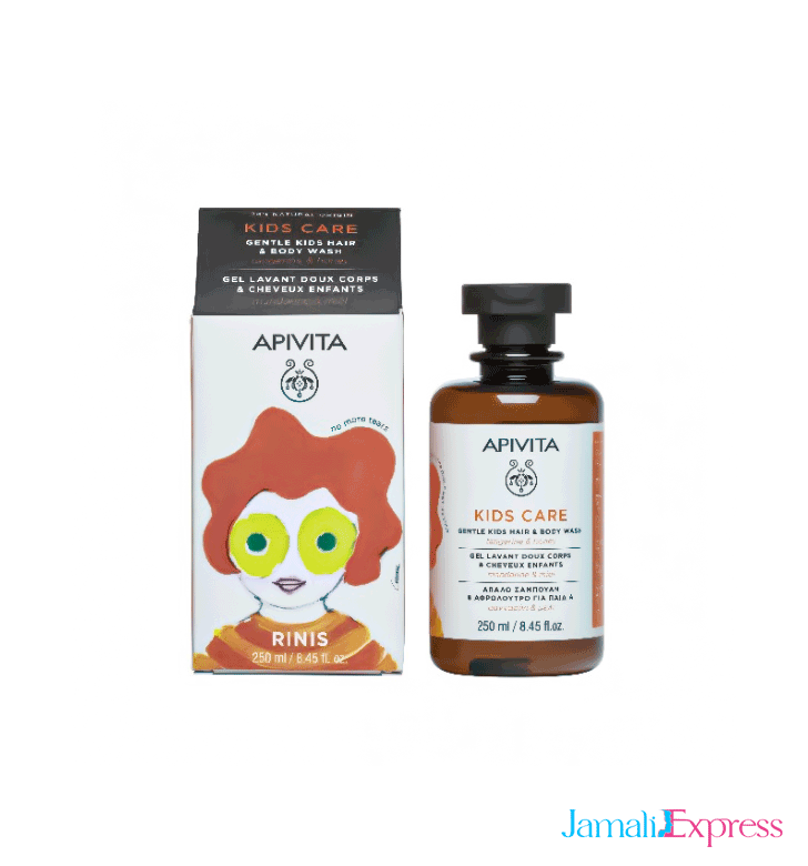 Apivita Gel Cheveux & Corps Kids Mandarine Et Miel 250ml