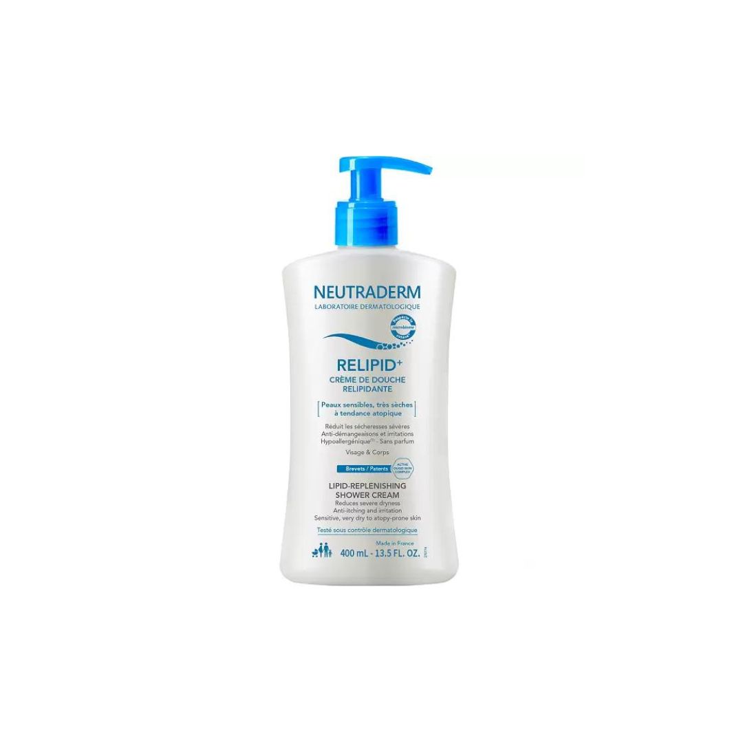 Neutraderm Relipid+ Creme De Douche Relipidante Peaux Sensibles Tres Seches A Tendance Atopique 400ml