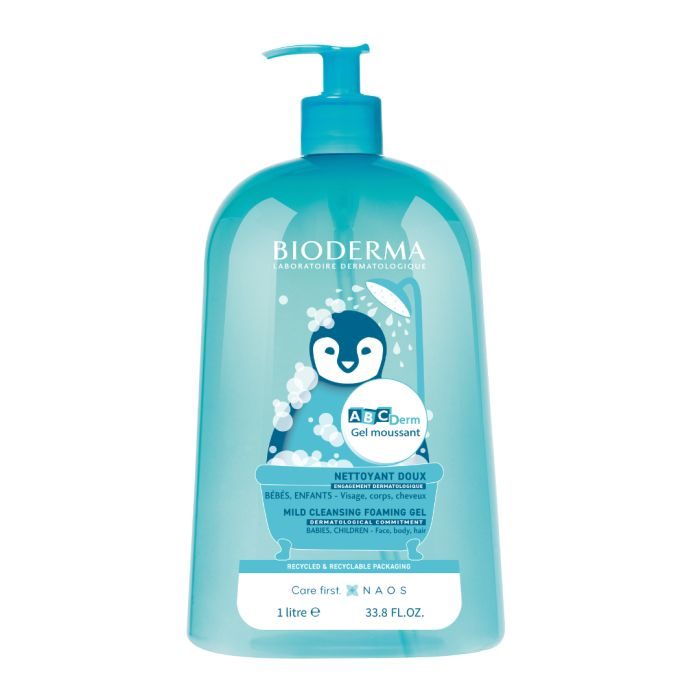 Bioderma Abcderm Gel Moussant Nettoyant Doux 1l