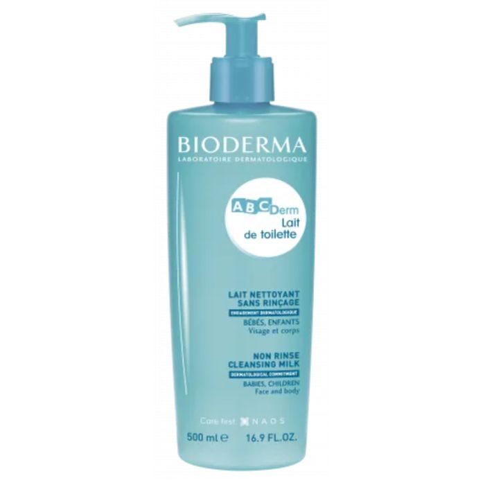 Bioderma Abcderm Lait De Toilette Nettoyant Sans Rincage 500ml
