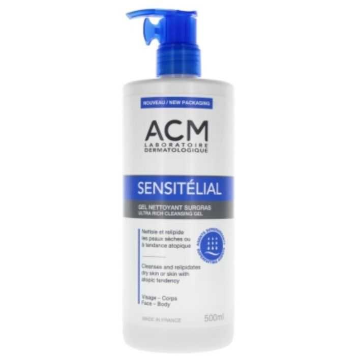 Acm Sensitelial Gel Nettoyant Surgras 500ml