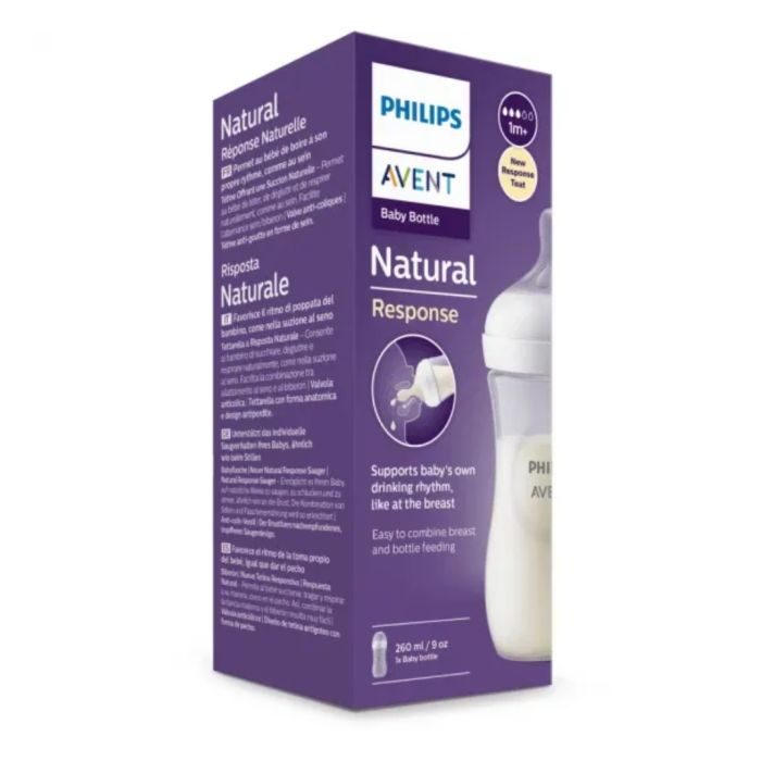 Avent Biberon Natural +1mois 260ml Reference Scf693/17