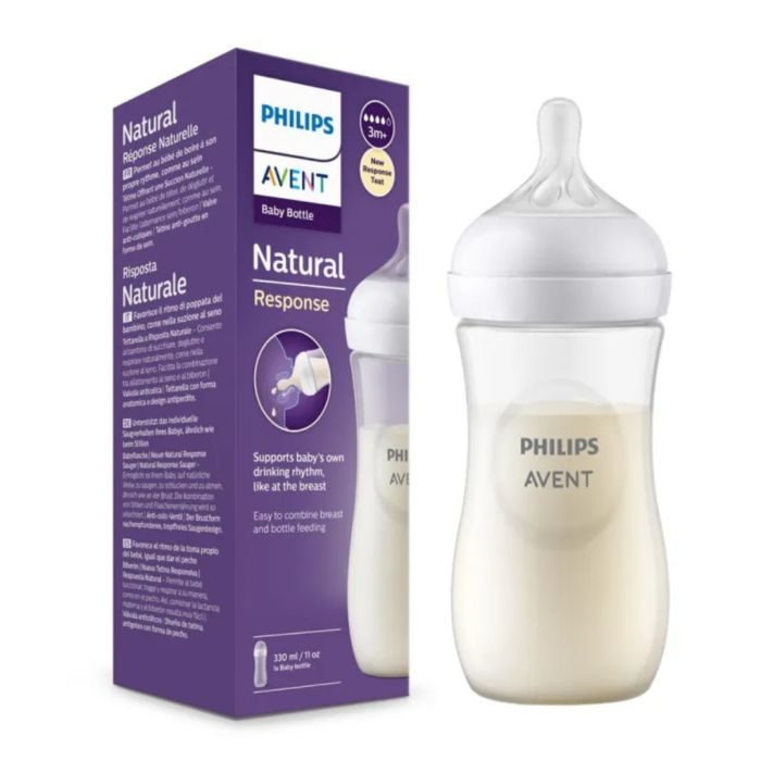 Avent Biberon Natural +3mois 330ml Reference Scf696/17