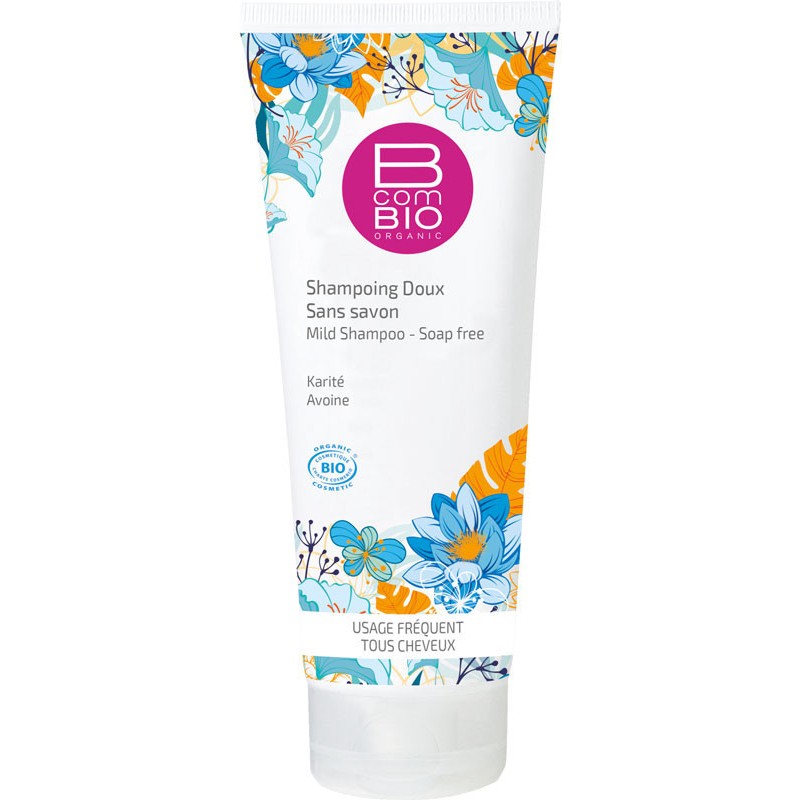 B Com Bio Shampooing Doux Sans Savon Usage Frequent Tous Cheveux 200ml