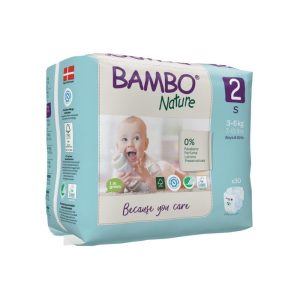 Bambo Nature Couche Bebe Taille 2 3kg-6kg Boite De 30