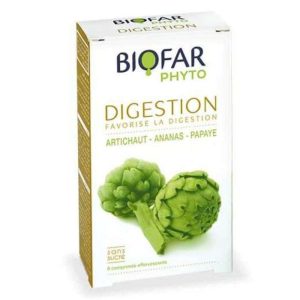 Biofar Phyto Digestion Artichaut Ananas Papaye Boite De 8 Comprimes Effervescents
