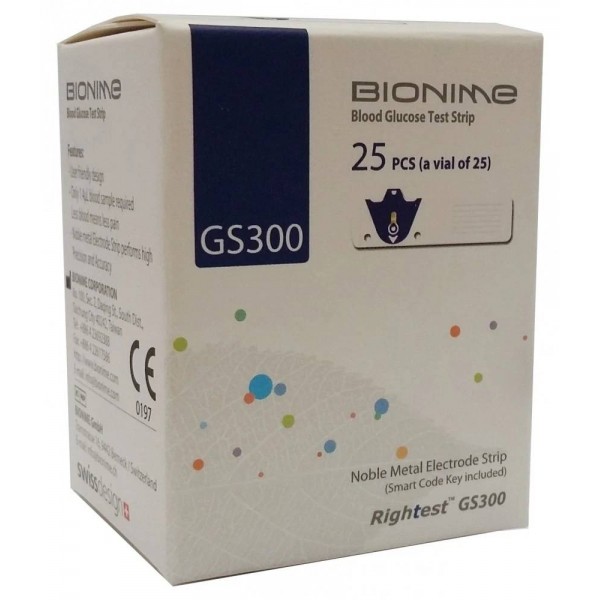 Bionime Bandelettes Rightest B25 Reference Gs300