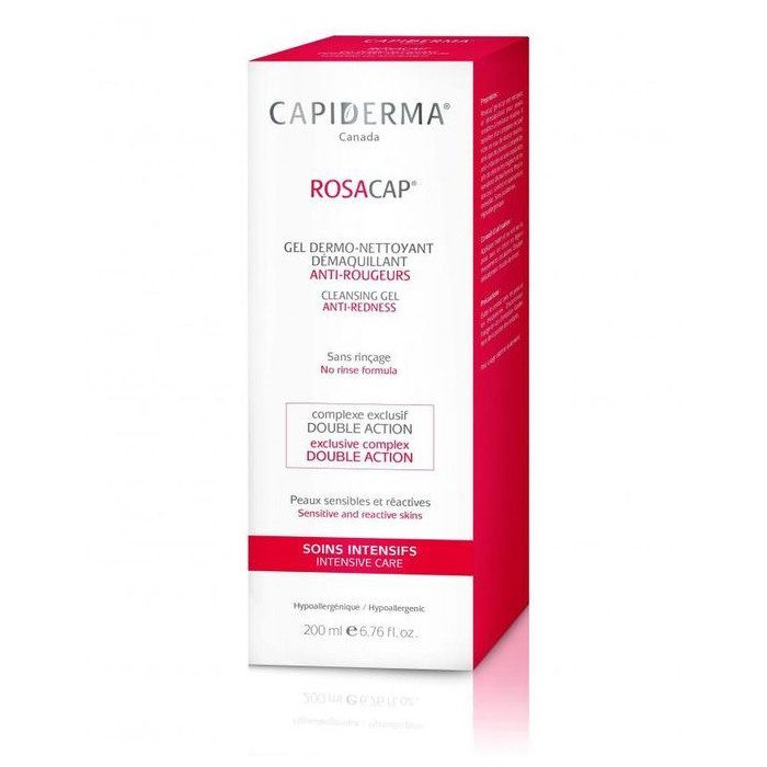 Capiderma Rosacap Gel Dermo- Nettoyant Demaquillant 200ml