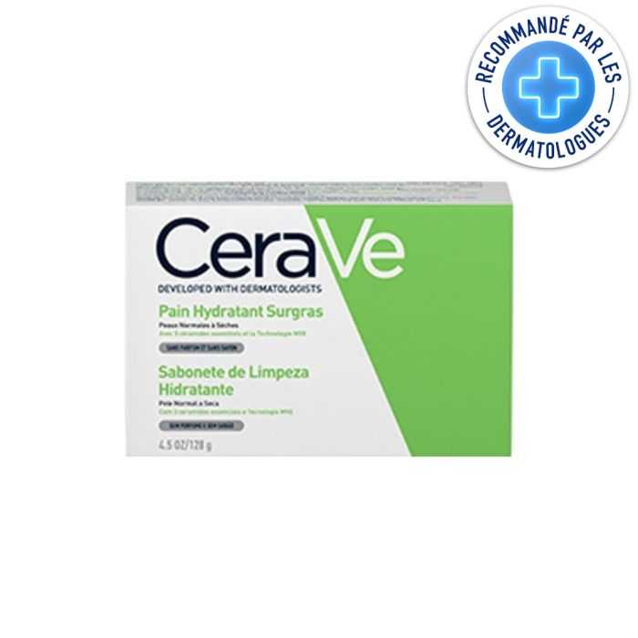 Cerave Pain Nettoyant Hydratante Surgras Peau Normale A Seche 128g