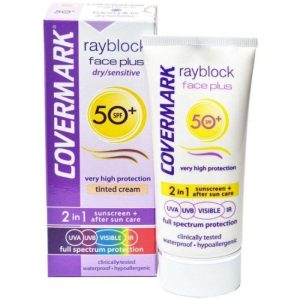 Covermark Rayblock Face Plus Oily Acneic Spf50 Visible Light Beige 50ml