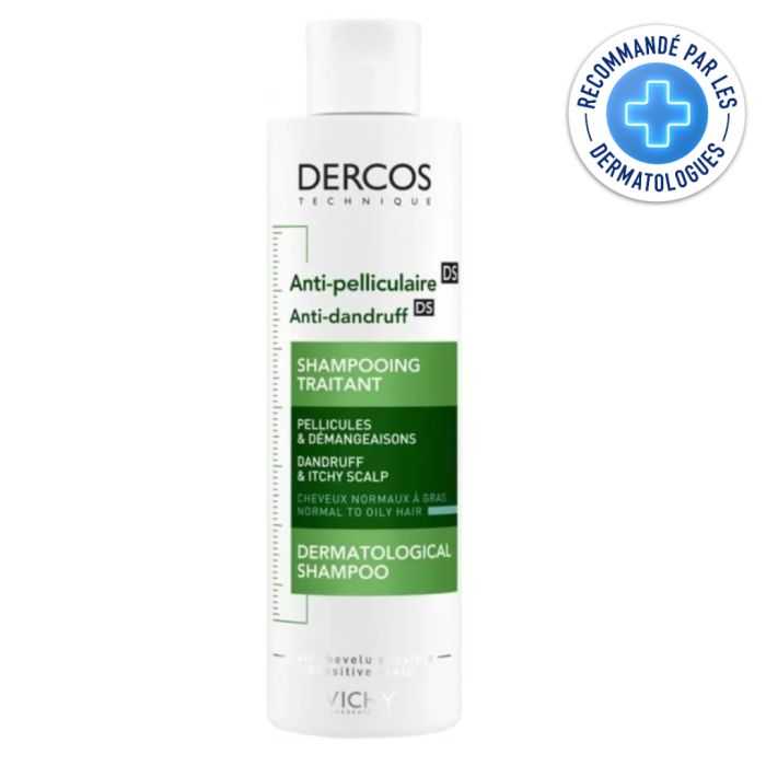 Vichy Dercos Anti-pelliculaire Shampooing Traitant Cheveux Normaux A Gras 200ml