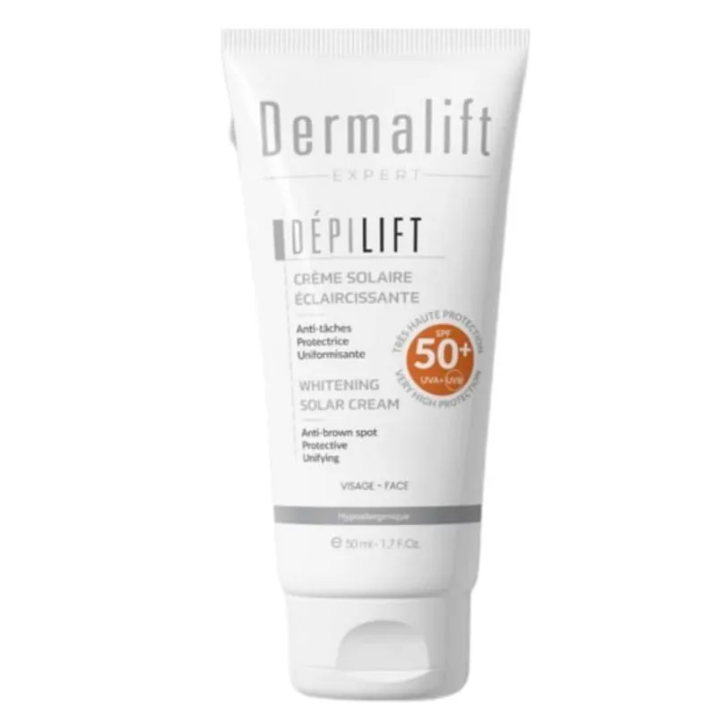 Dermalift Depilift Creme Solaire Eclaircissante Spf50 50ml