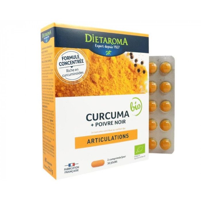 Dietaroma Curcuma 2000 & Poivre Noir Boite De 60 Comprimes