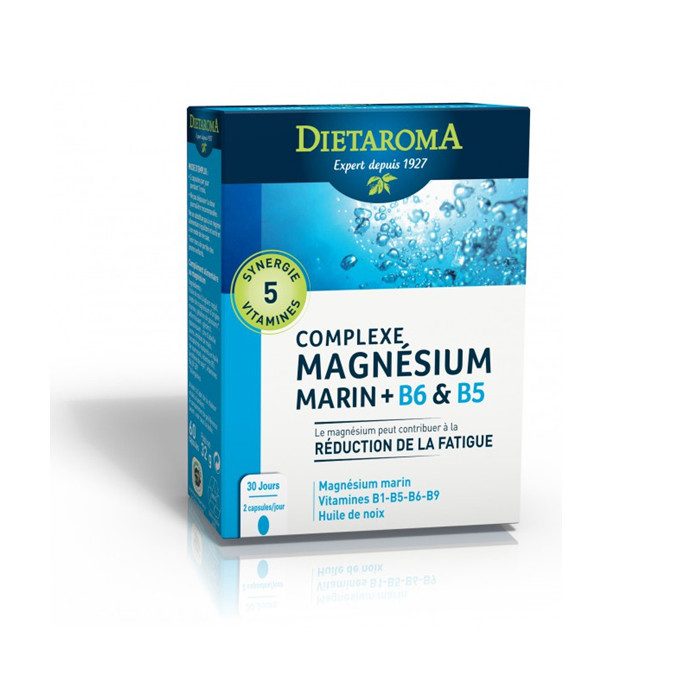 Dietaroma Magnesium Marin + B6 Et B5 Boite De 60 Capsules