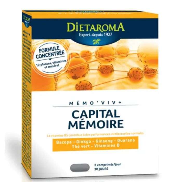 Dietaroma Memo'viv Capital Memoire Boite De 60 Comprimes