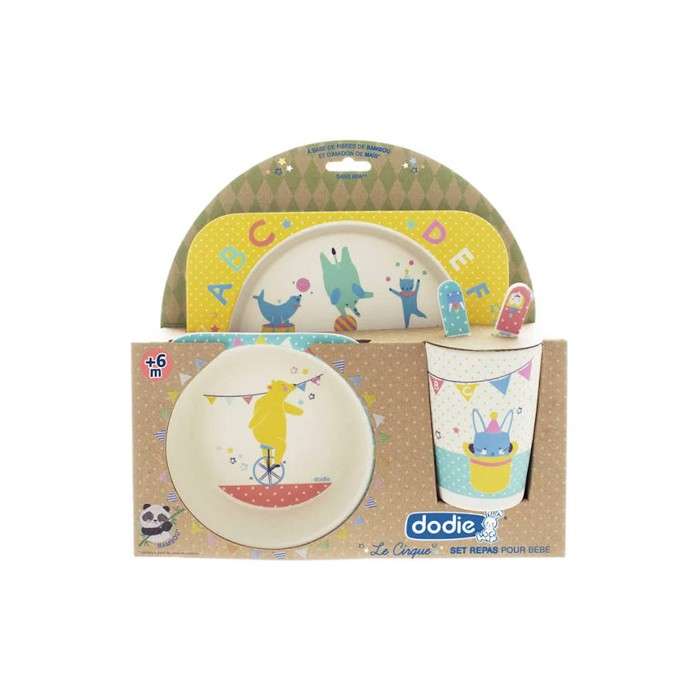 Dodie Set De Repas En Bambou Le Cirque Reference 6079548