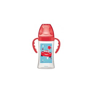 Dodie Biberon Avec Anses Cars Rouge +6mois 270ml