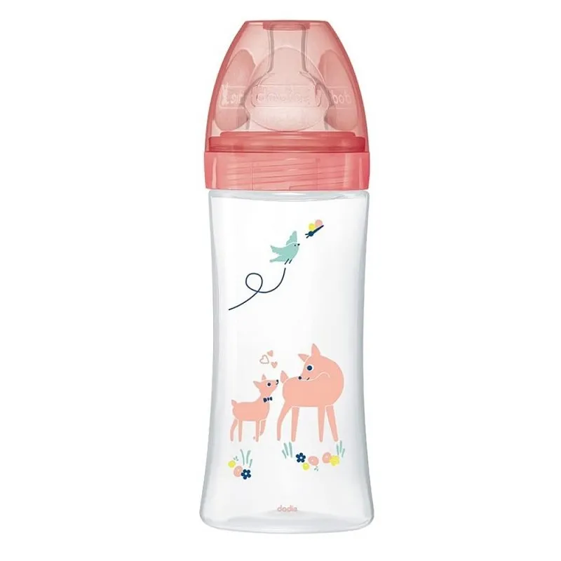 Dodie Biberon Sensation Anti-colique Tetine Plate Le Cirque +6mois D3 330ml