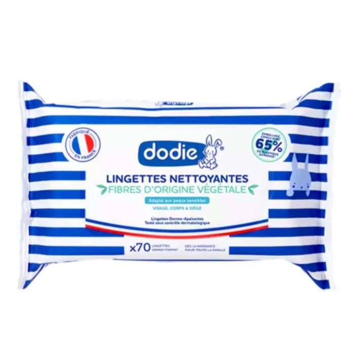 Dodie Lingettes A L'eau Boite De 70
