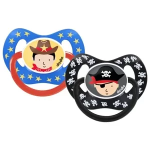 Dodie Sucette Physiologique Duo Papa Est Le Plus Fort Et Cowboy +18mois Reference Np50/g