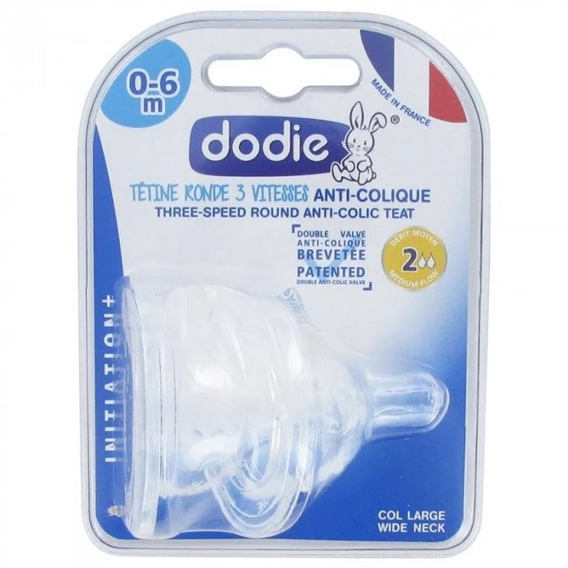 Dodie Tetine Sensation+ Col Large 1er Age Silicon D2 Boite De 2