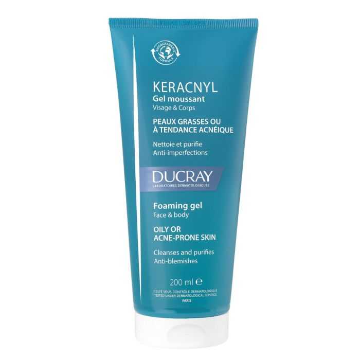 Ducray Keracnyl Gel Moussant Visage Et Corps 200ml