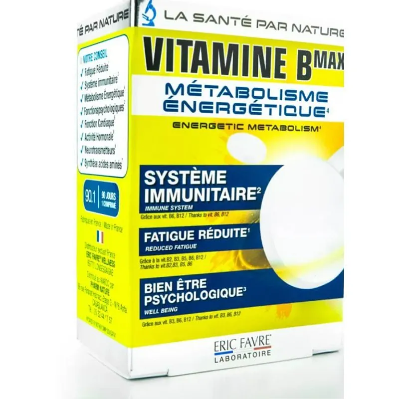 Eric Favre Complexe Vitamine B Max Boite De 60 Comprimes