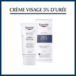 Eucerin Creme Visage Emolliente 5% Uree Peau Seche 50ml