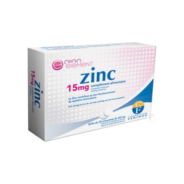 Fenioux Zinc 15mg Boite De 30 Comprimes
