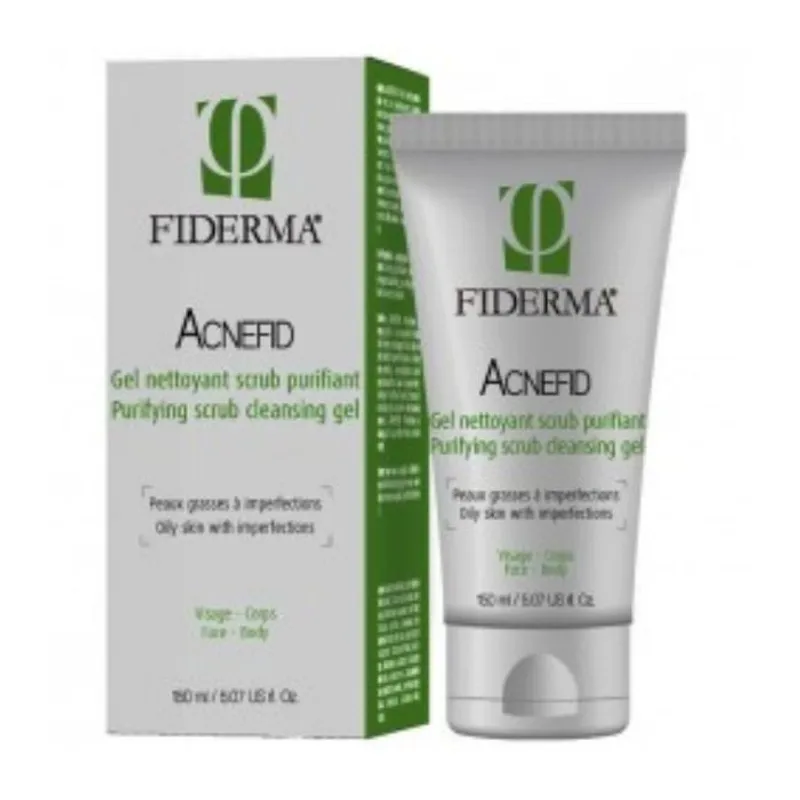 Fiderma Acnefid Gel Nettoyant Scrub Purifiant 150ml