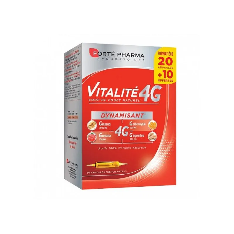 Forte Pharma Energie Vitalite 4g Gout Miel-orange Boite De 10