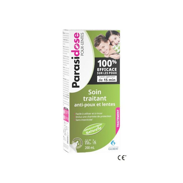 Parasidose Soin Traitant Anti-poux Lentes Solution Express 200ml