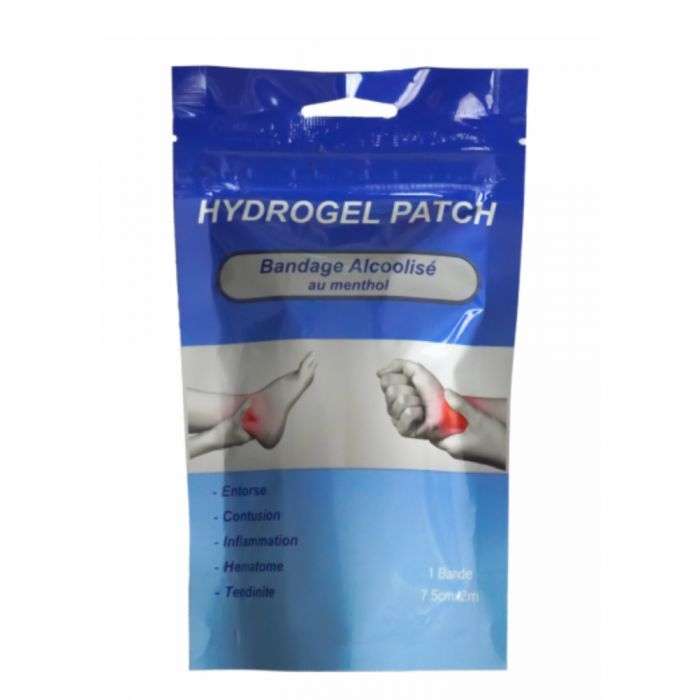 HYDROGEL ALCOHOLIC MENTHOL BANDAGE 7.5CM*2M
