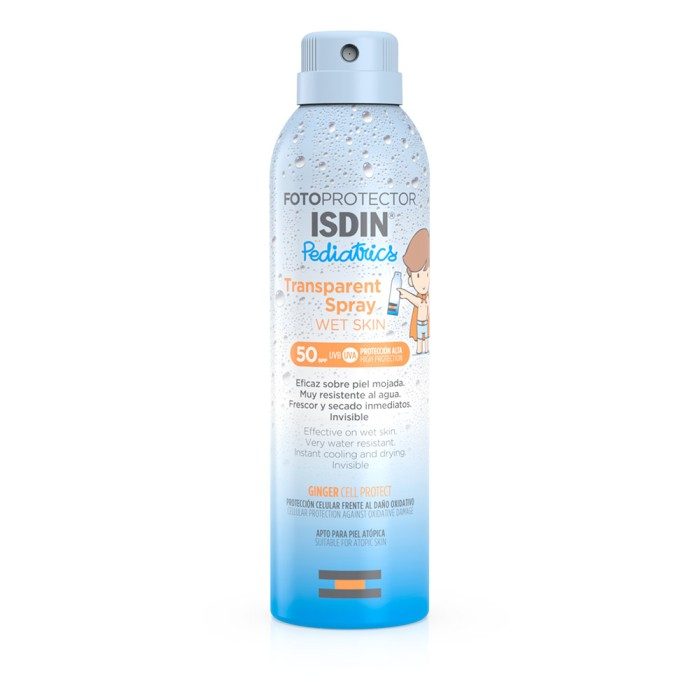 Isdin Fotoprotector Pediatrics Transparent Spray Wet Skin Pediatrique 250ml