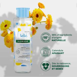 Klorane Bebe Eau Nettoyante Micellaire Sans Rincage 500ml