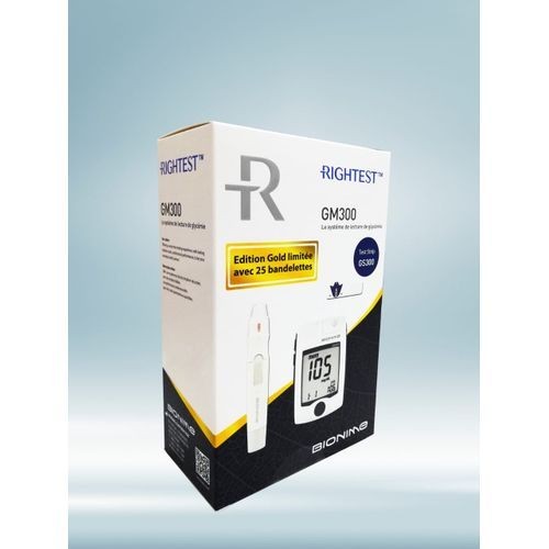 Bionime Rightest Blood Glucose Monotoring System Edition Gold Limitee Reference Gm300