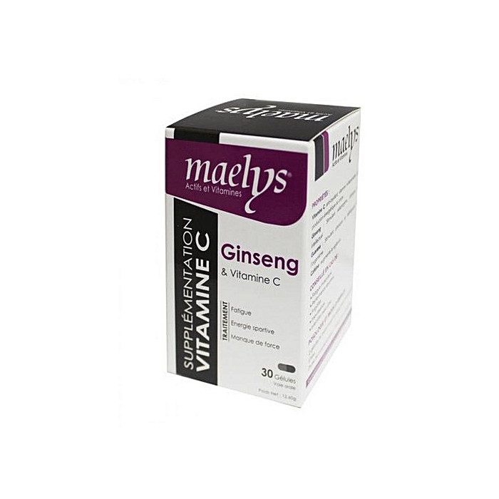 Maelys Ginseng Boite De 30 Gelules