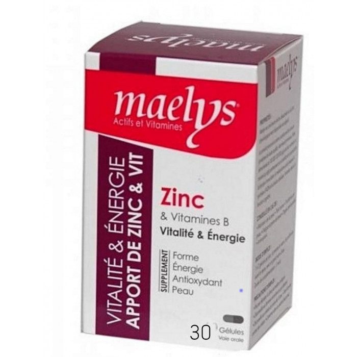 Maelys Zinc Boite De 30 Gelules