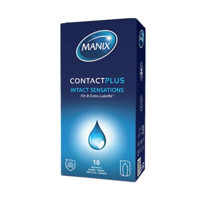 MANIX CONTACT PLUS SENSATIONS INTACTES BOITE 10 PRESERVATIFS