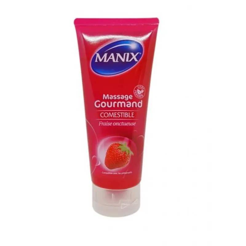 Manix Gel De Massage Gourmand Fraise 200ml