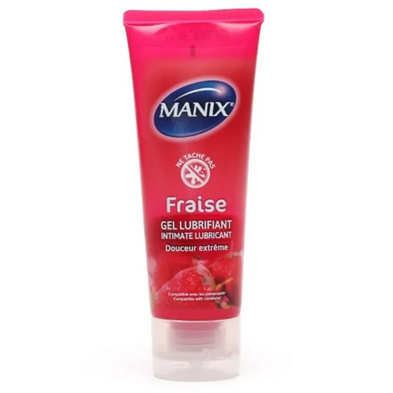 Manix Gel Lubrifiant Intime Fraise 80ml