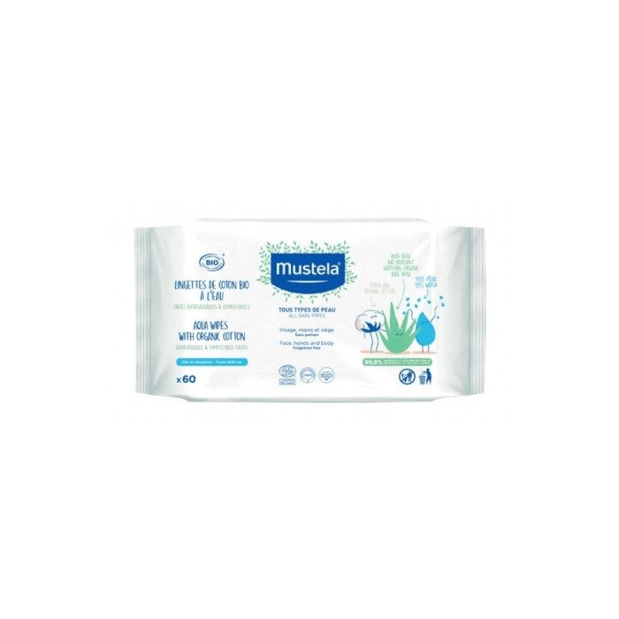 Mustela Lingettes De Coton Bio Boite De 60