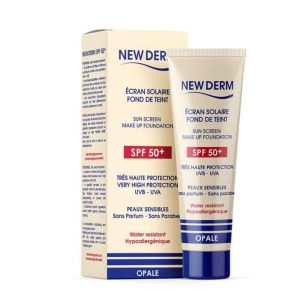 New Derm Ecran Solaire Fond De Teint Spf50+ 50ml Opale