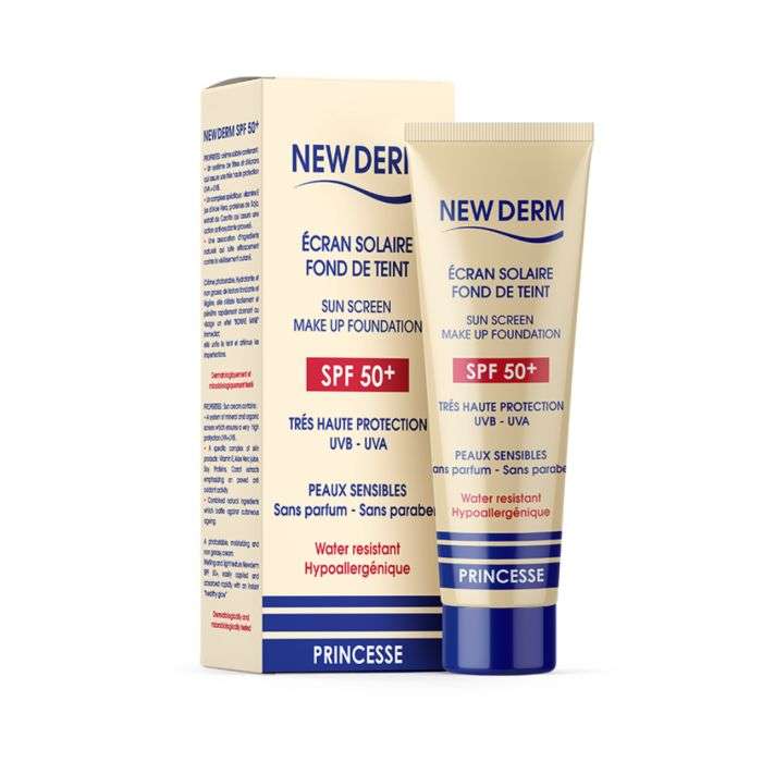 New Derm Ecran Spf50+ Teinte Princesse 50ml
