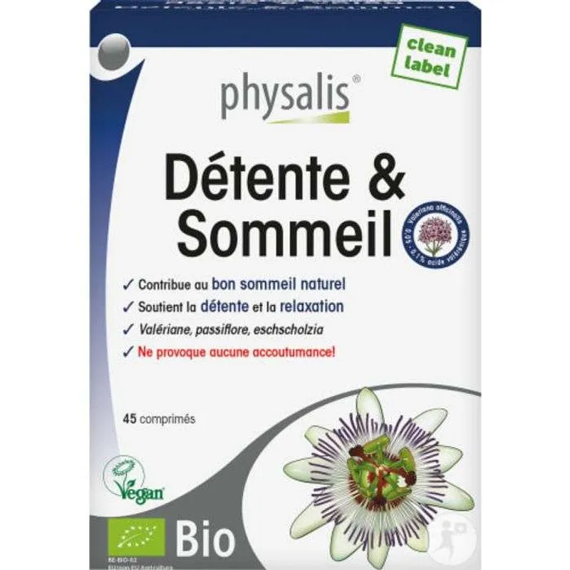 Physalis Detente & Sommeil Boite De 45 Comprimes